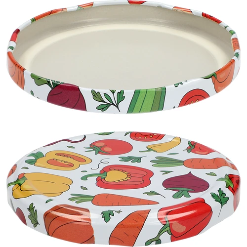 Capsule con stampa - motivo Verdure, Ø 82/6, 10 pz - 2