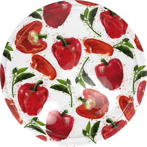 Capsule twist-off Ø 82/6 con disegni di peperoni - 10 pz  - 1 