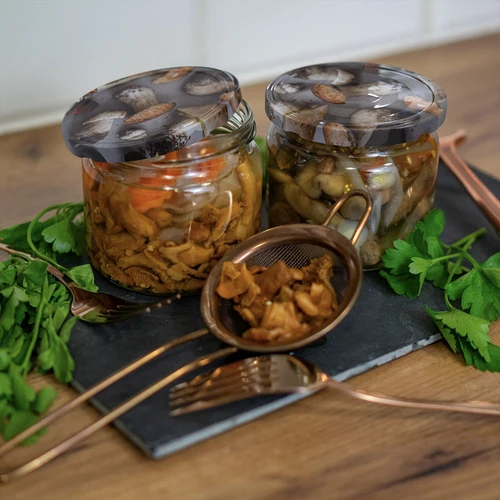 Capsule twist-off Ø82/6 motivo funghi 2 - 10 pz. - 6