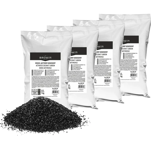 Carbone attivo di cocco 1 kg x 4 - set  - 1 