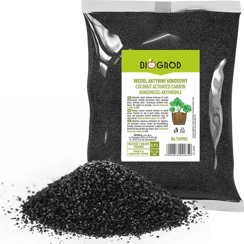Carbone attivo di cocco per piante 0,9 L  - 1 