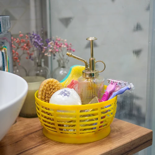 Cestello in plastica per damigiana 5 L, giallo - 9