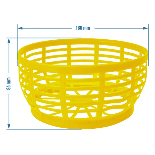 Cestello in plastica per damigiana 5 L, giallo - 4