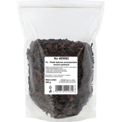 Chips di rovere americano tostatura forte, 500 g - 2