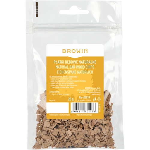 Chips di rovere naturali (non tostati), 20 g - 2