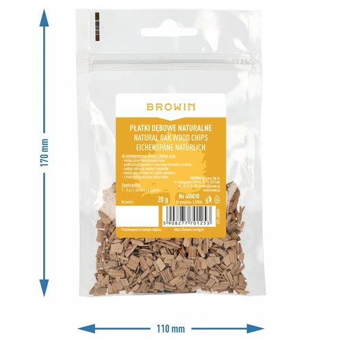 Chips di rovere naturali (non tostati), 20 g - 7