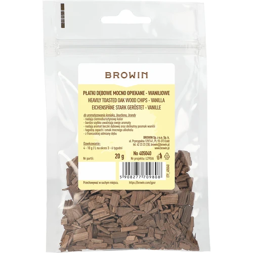 Chips di rovere, tostatura forte, profilo vanigliato, 20 g - 2