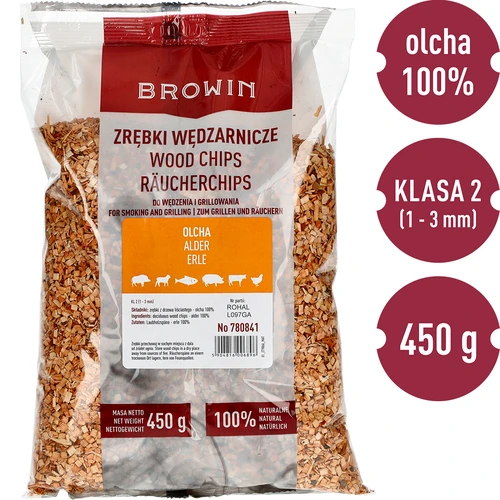 Chips per affumicatura (100% ontano) - classe 2 - 450 g X5 - 3
