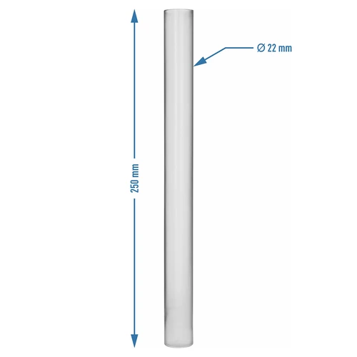 Cilindro in plastica per misurazioni con misuratori di liquidi, 25 cm - 3