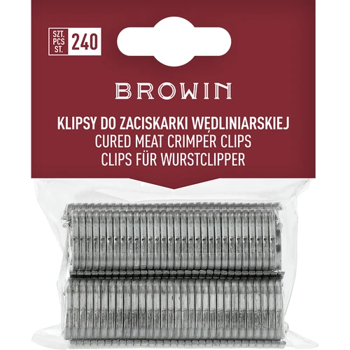 Clip per pinzatrice per salumi - 240 pezzi  - 1 