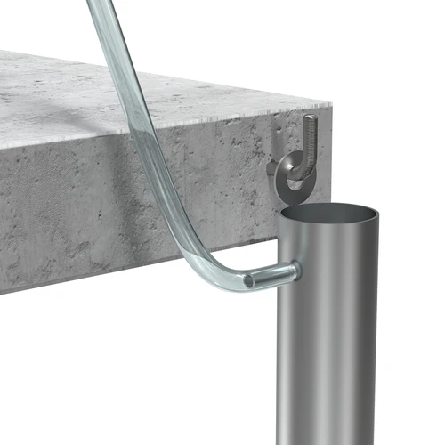 Colonna di filtrazione in acciaio inossidabile, sospesa, con accessori e carbone attivo inclusi - 10