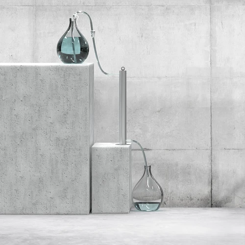 Colonna filtrante in acciaio inox a sospensione, con accessori e carbone attivo inclusi - 9