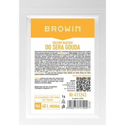 Colture batteriche per formaggio gouda  - 1 