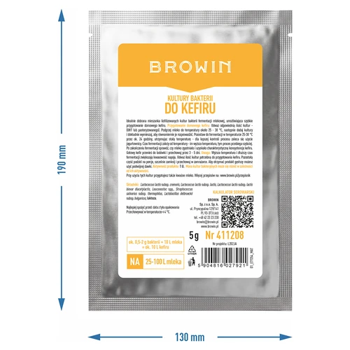 Colture batteriche per kefir e latte fermentato, 5 g - 2
