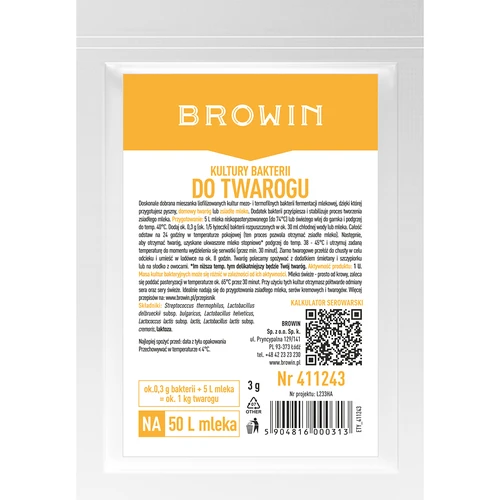 Colture batteriche per twaróg (quark)