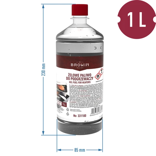 Combustibile in gel per bruciatori dell'affumicatore 1 L - 2