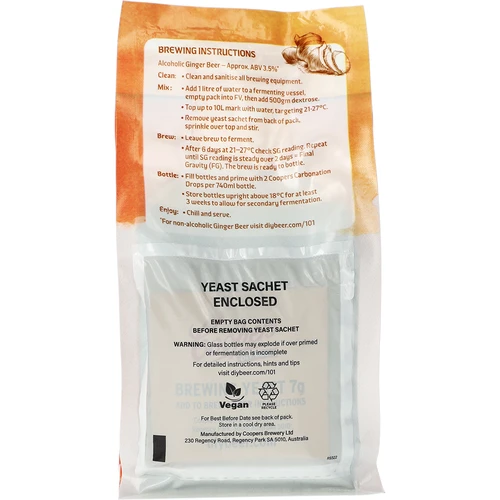 Concentrato Coopers per la produzione di Ginger Beer, 0,5 kg - 3