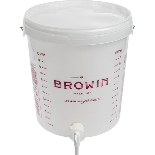 Contenitore di fermentazione 15 L con coperchio e rubinetto  - 1 