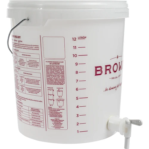 Contenitore di fermentazione 15 L con coperchio e rubinetto - 5