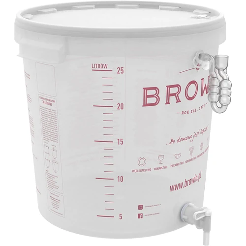 Contenitore di fermentazione 30 L con coperchio e rubinetto - 7