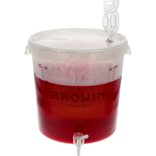 Contenitore di fermentazione 30 L con coperchio e rubinetto - 11