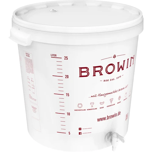 Contenitore di fermentazione 30L con coperchio e rubinetto DE - 4