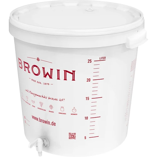 Contenitore di fermentazione 30L con coperchio e rubinetto DE - 14