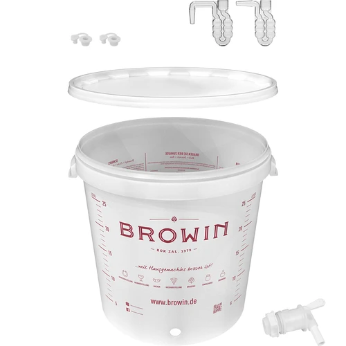 Contenitore di fermentazione 30L con coperchio e rubinetto DE  - 1 