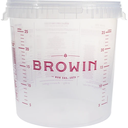 Contenitore di fermentazione 30L con stampa, 2 tubi  - 1 
