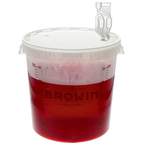Contenitore di fermentazione 30L con stampa e 3 tubi - 5