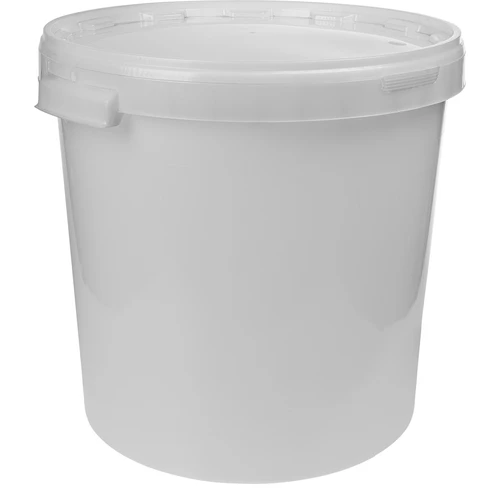 Contenitore di fermentazione 30L, di colore bianco con 2 tubi  - 1 