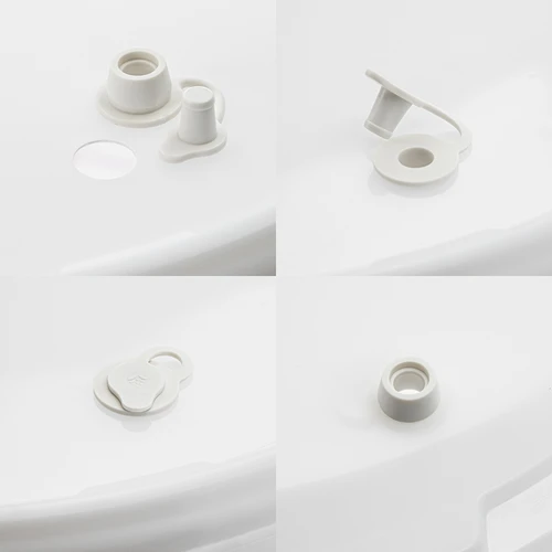 Contenitore di fermentazione 30L, di colore bianco con 2 tubi - 2