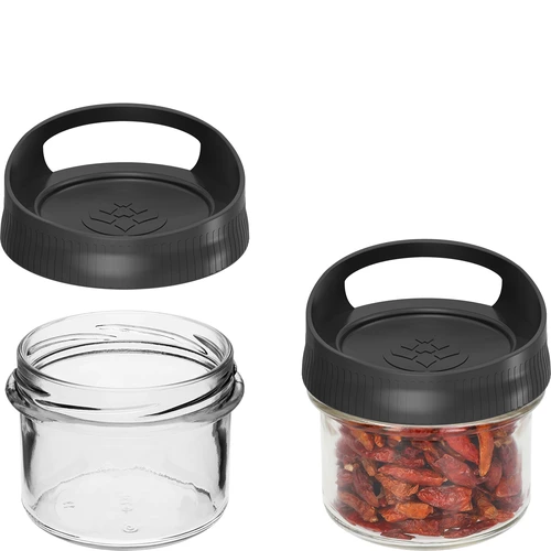Contenitore di vetro 235 ml, con coperchio da appendere - 2