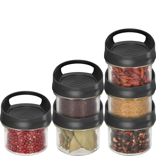 Contenitore di vetro 235 ml, con coperchio da appendere - 3