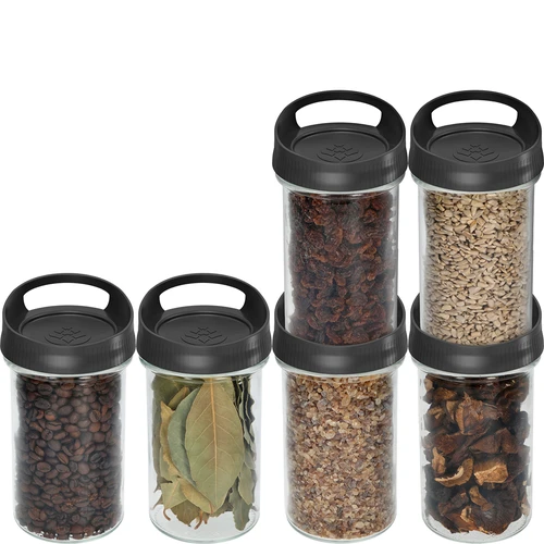 Contenitore di vetro 545 ml, con tappo da appendere - 3