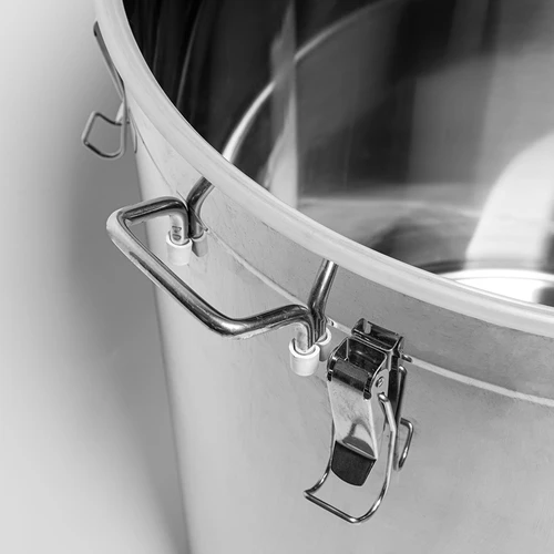 Contenitore in acciaio inox 161 L con coperchio - 5