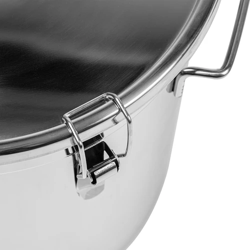 Contenitore in acciaio inox da 30 L con coperchio - 4