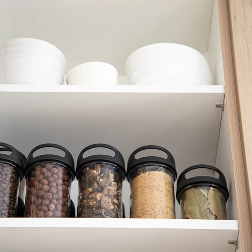 Contenitore in vetro 545 ml con coperchio da appendere - 7