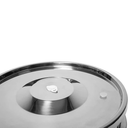 Contenitore per fermentazione e distillazione - acciaio inox 18 L, 5 chiusure a leva - 10