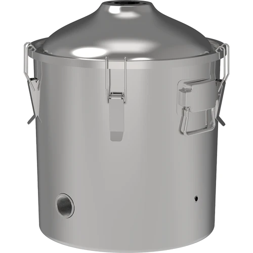 Coperchio convesso 30 L per contenitore in acciaio - 5