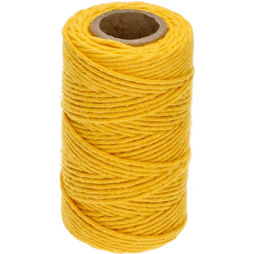 Corda di cotone gialla 2 mm/55 m/100 g  - 1 