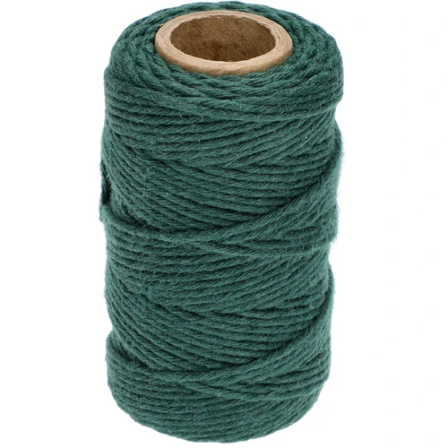 Cordino in cotone verde 2 mm/55 m/100 g