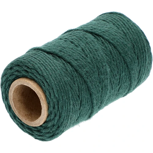 Cordino in cotone verde 2 mm/55 m/100 g - 2