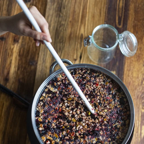 Cucchiaio in plastica bianco 70 cm - 4