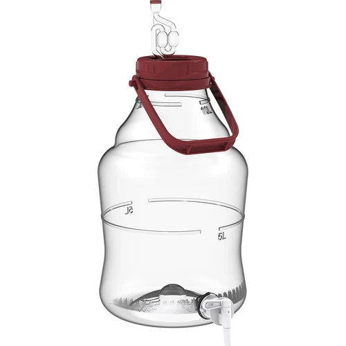 Damigiana 10 L con manico e rubinetto - 3