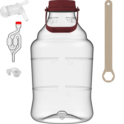 Damigiana 15 L con manico e rubinetto - 2