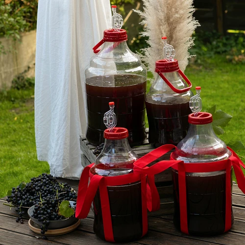 Damigiana da vino leggera e infrangibile con manico, 20 L - 11