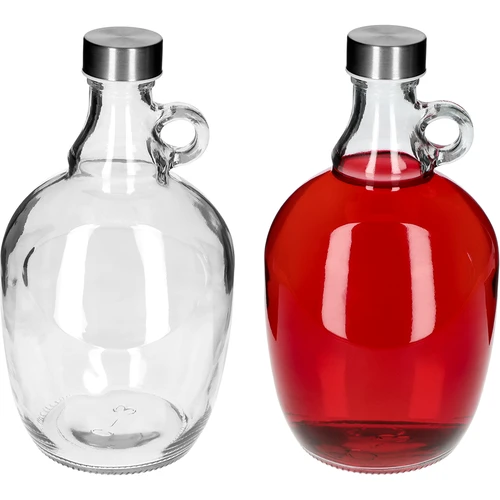 Damigiana Dama 1,5 L con tappo a vite in metallo Ø 43 mm e manico - 4