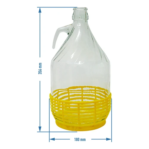 Damigiana Dama 5 L con manico in vetro - 2