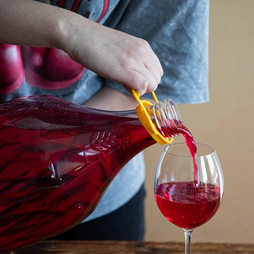 Damigiana Dama 5 L in PET, con tappo a vite, manico e cestello - 7